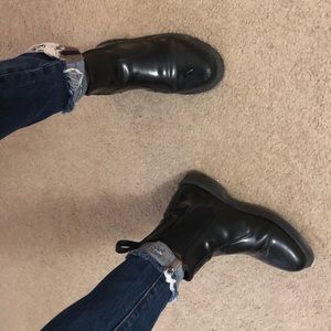 Dr. martens black glossy boots